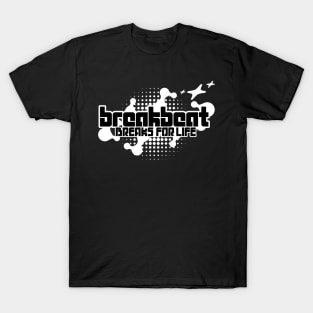 BREAKBEAT - Breaks For Life Y2K (white) T-Shirt